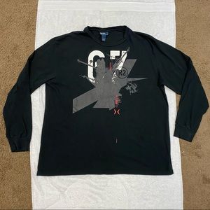 Polo Ralph Lauren Mens Longsleeve T-Shirt Satellite Black Size XXL